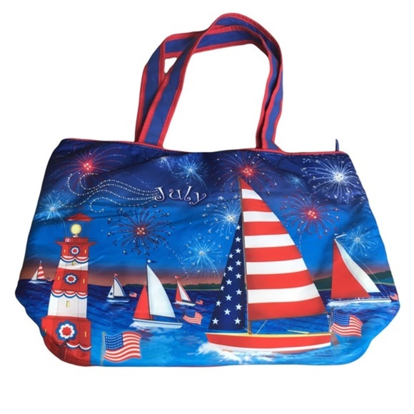 unknown Handbags - July 4th Quilted Lunch Bag Cooler